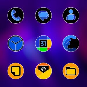 Screenshot Pixly Fluo – Icon Pack Mod APK