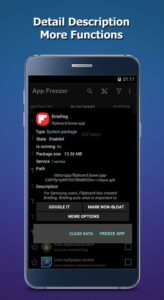 Screenshot App Freezer Mod APK