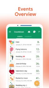 Screenshot Countdown Days App & Widget Mod APK