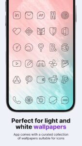 Screenshot Vera Outline Black: Icon Pack Mod APK