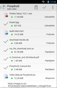 Screenshot Ponydroid Download Manager Mod APK