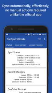 Screenshot OneSync: Autosync for OneDrive Mod APK