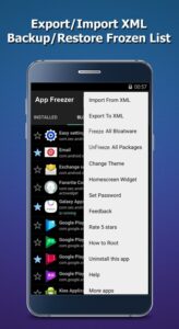 Screenshot App Freezer Mod APK