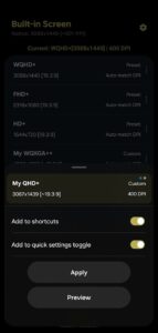 Screenshot Pixels: Resolution+DPI Changer Mod APK