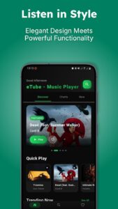 Screenshot eTube - MP3 Music Player Mod APK