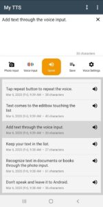 Screenshot My TTS: Text-to-Speech Mod APK