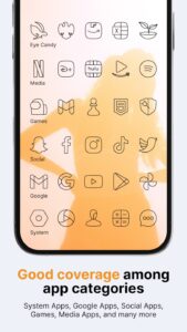 Screenshot Vera Outline Black: Icon Pack Mod APK