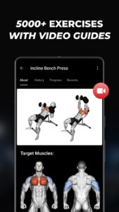Screenshot Lyfta: Gym Log Workout Tracker Mod APK