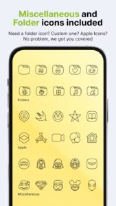 Screenshot Vera Outline Black: Icon Pack Mod APK