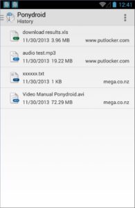 Screenshot Ponydroid Download Manager Mod APK