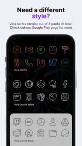 Screenshot Vera Icon Pack: Shapeless Icon Mod APK