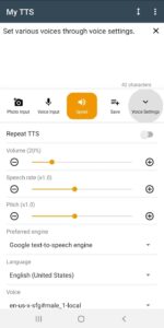 Screenshot My TTS: Text-to-Speech Mod APK