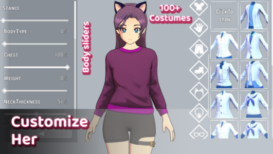 Screenshot Girlfriend Simulator Mod APK