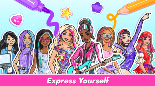 Screenshot Barbie Color Creations NETFLIX Mod APK