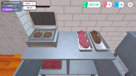 Screenshot My Burger Shop Simulator Mod APK