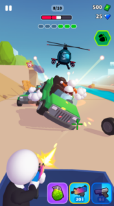 Screenshot Rage Road Car Shooting Game Mod APK