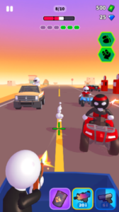 Screenshot Rage Road Car Shooting Game Mod APK