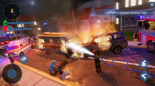 Screenshot Emergency Firefighter Police Mod APK