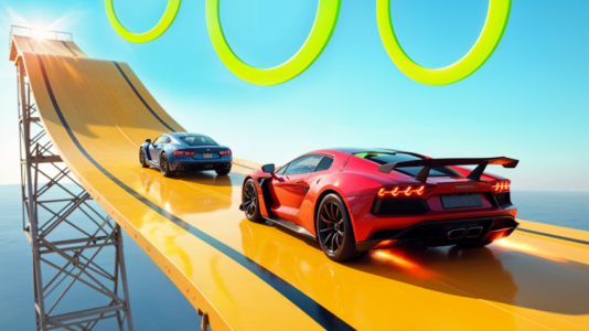 Screenshot Mega Ramp GT: Car Stunt Racing Mod APK