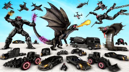 Screenshot Bee Robot Car Transform Games Mod APK