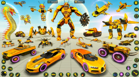 Screenshot Bee Robot Car Transform Games Mod APK
