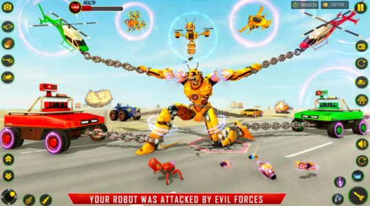 Screenshot Bee Robot Car Transform Games Mod APK