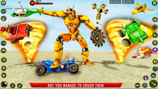 Screenshot Bee Robot Car Transform Games Mod APK