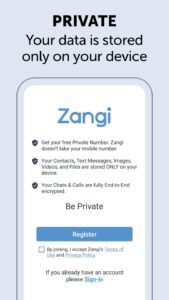 Screenshot Zangi Messenger Mod APK