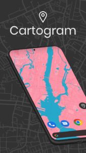 Screenshot Cartogram Map Wallpaper Mod APK