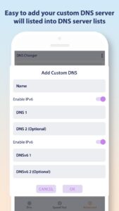 Screenshot Change DNS Server Mod APK