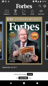 Screenshot Forbes Magazine Mod APK