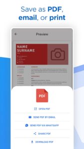 Screenshot AI Resume Builder CV Maker PDF Mod APK