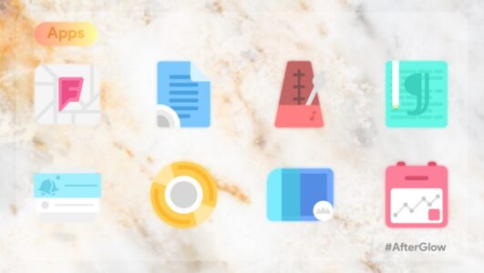 Screenshot Afterglow Icons Pro Mod APK