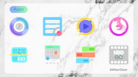 Screenshot Afterglow Icons Pro Mod APK