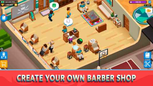 Screenshot Idle Barber Shop Tycoon Game Mod APK