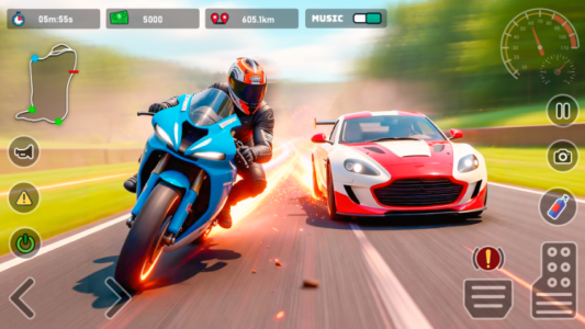 Screenshot TurboX: Moto & Car Racing Game Mod APK