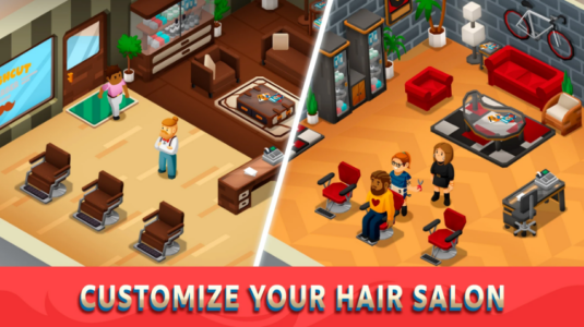 Screenshot Idle Barber Shop Tycoon Game Mod APK