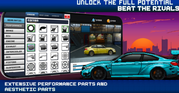 Screenshot Pixel X Racer : Drag Racing Mod APK