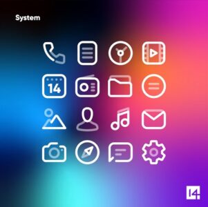 Screenshot Aline White Icon Pack Mod APK
