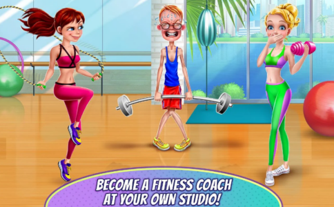 Screenshot Fitness Girl - Dance & Play Mod APK