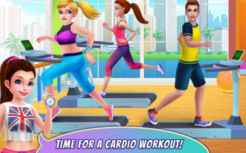 Screenshot Fitness Girl - Dance & Play Mod APK