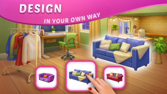 Screenshot DesignVille: Merge & Design Mod APK