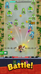 Screenshot Bagbound Hero - Merge RPG Mod APK