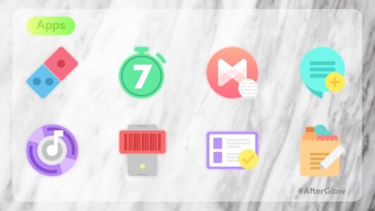 Screenshot Afterglow Icons Pro Mod APK