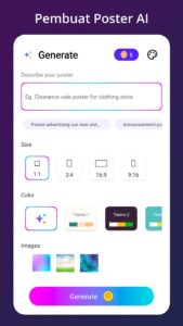 Screenshot AI Poster Maker Mod APK