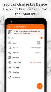 Screenshot Shot On Stamp Photo Camera Mod APK