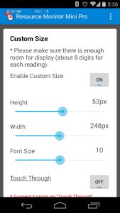 Screenshot Resource Monitor Mini Pro Mod APK