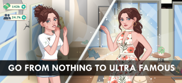 Screenshot Influencer Girl Hollywood Life Mod APK