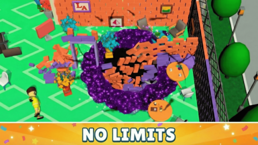 Screenshot Holein 2: Hole Eat Bricks Mod APK