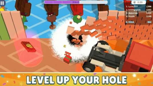 Screenshot Holein 2: Hole Eat Bricks Mod APK